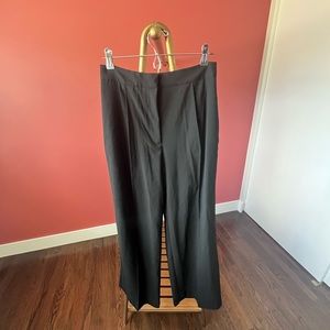 ZARA Black Wide Leg Menswear Trouser